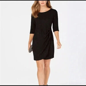 Robbie Bee Size Small Signature Dress Black Sequence Dress. New With Tags.